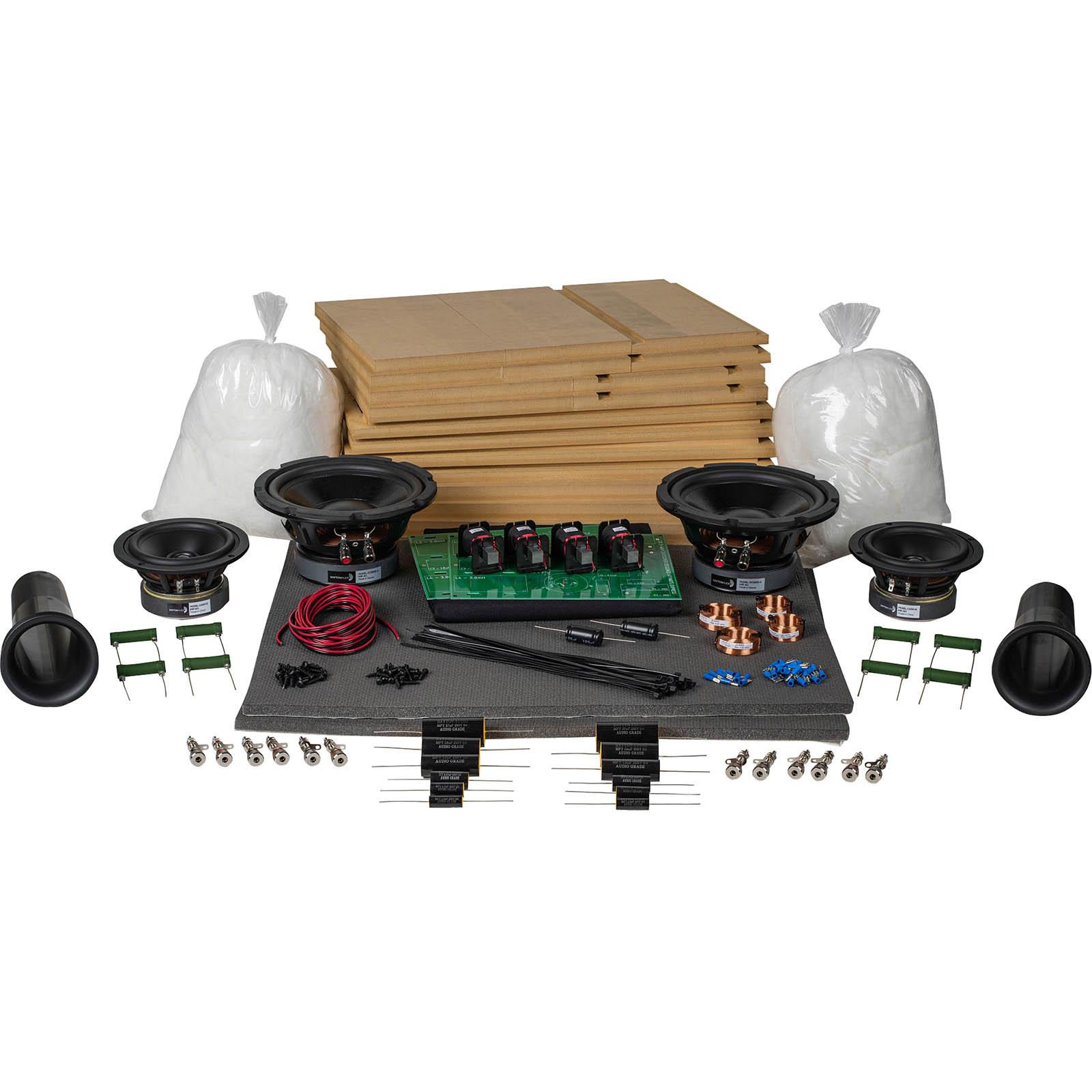 Orian 3-way High Output Bookshelf Speaker Kit Pair With Knock Down